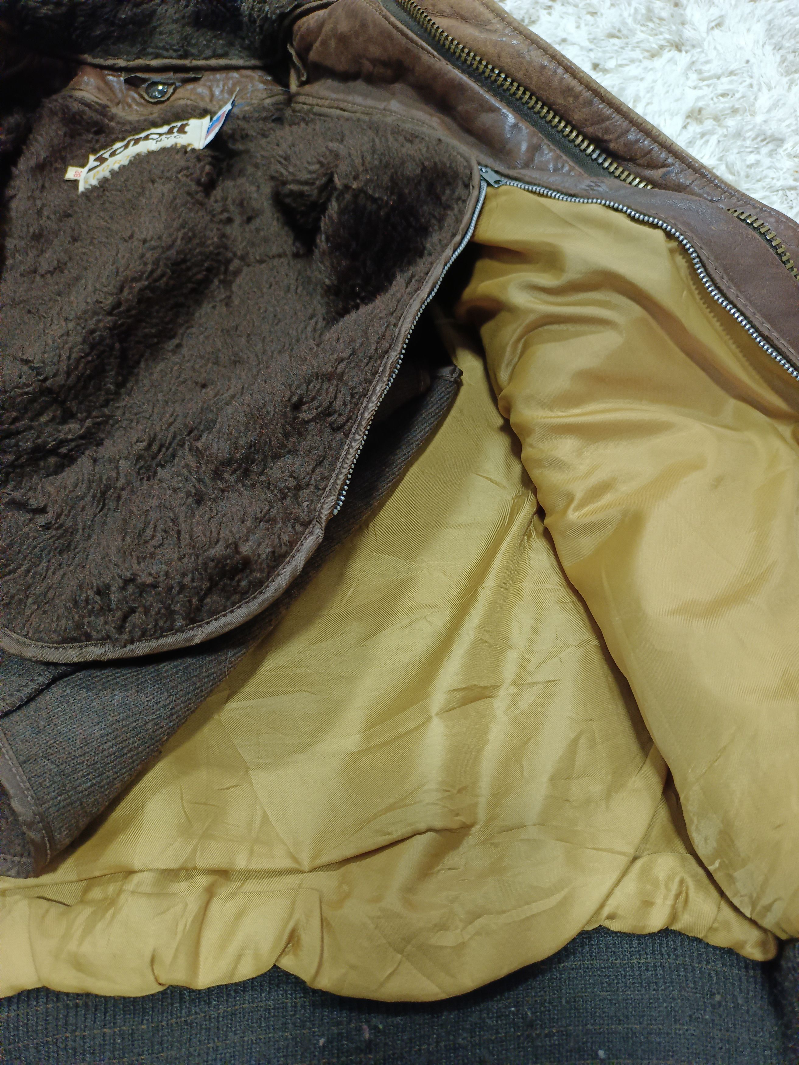 Schott × Vintage 1980's SCHOTT NYC A-2 Flight Leather Jacket Size US S / EU 44-46 / 1 - 10 Thumbnail