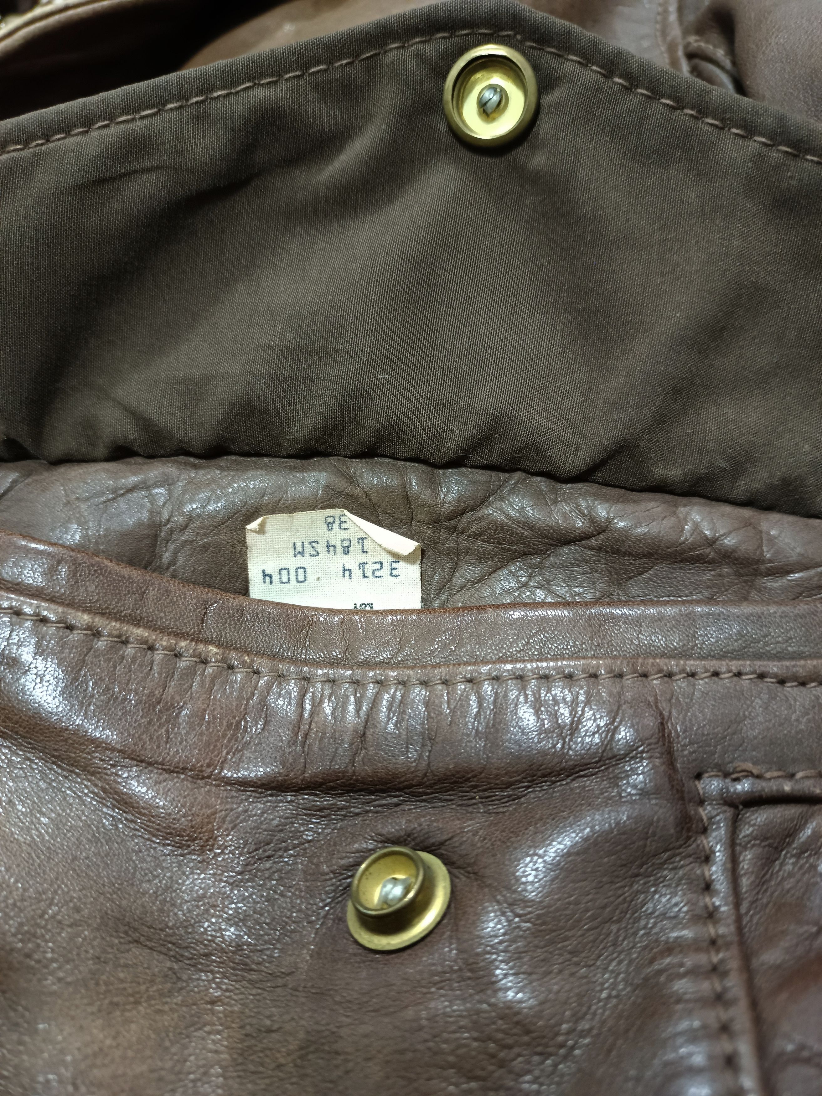 Schott × Vintage 1980's SCHOTT NYC A-2 Flight Leather Jacket Size US S / EU 44-46 / 1 - 8 Thumbnail