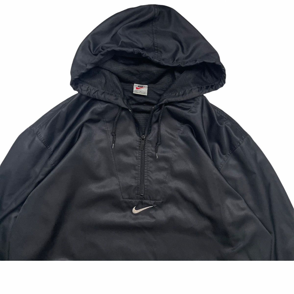 Nike × Vintage 💥90s NIKE Center Logo Anorak Hoodie Jacket Size US XL / EU 56 / 4 - 5 Thumbnail