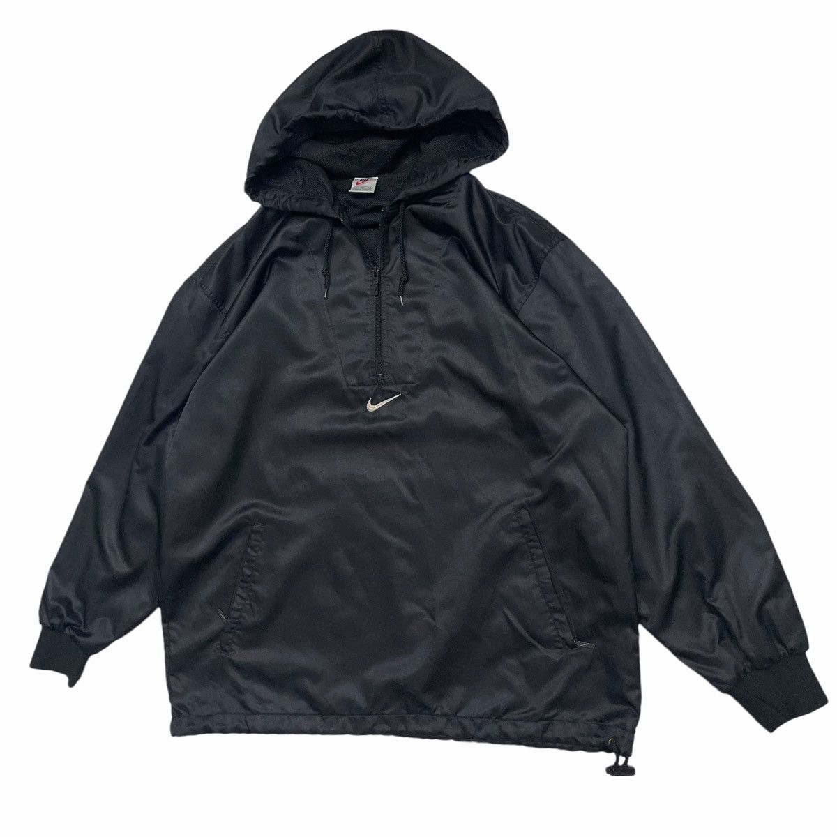 Nike × Vintage 💥90s NIKE Center Logo Anorak Hoodie Jacket Size US XL / EU 56 / 4 - 3 Thumbnail