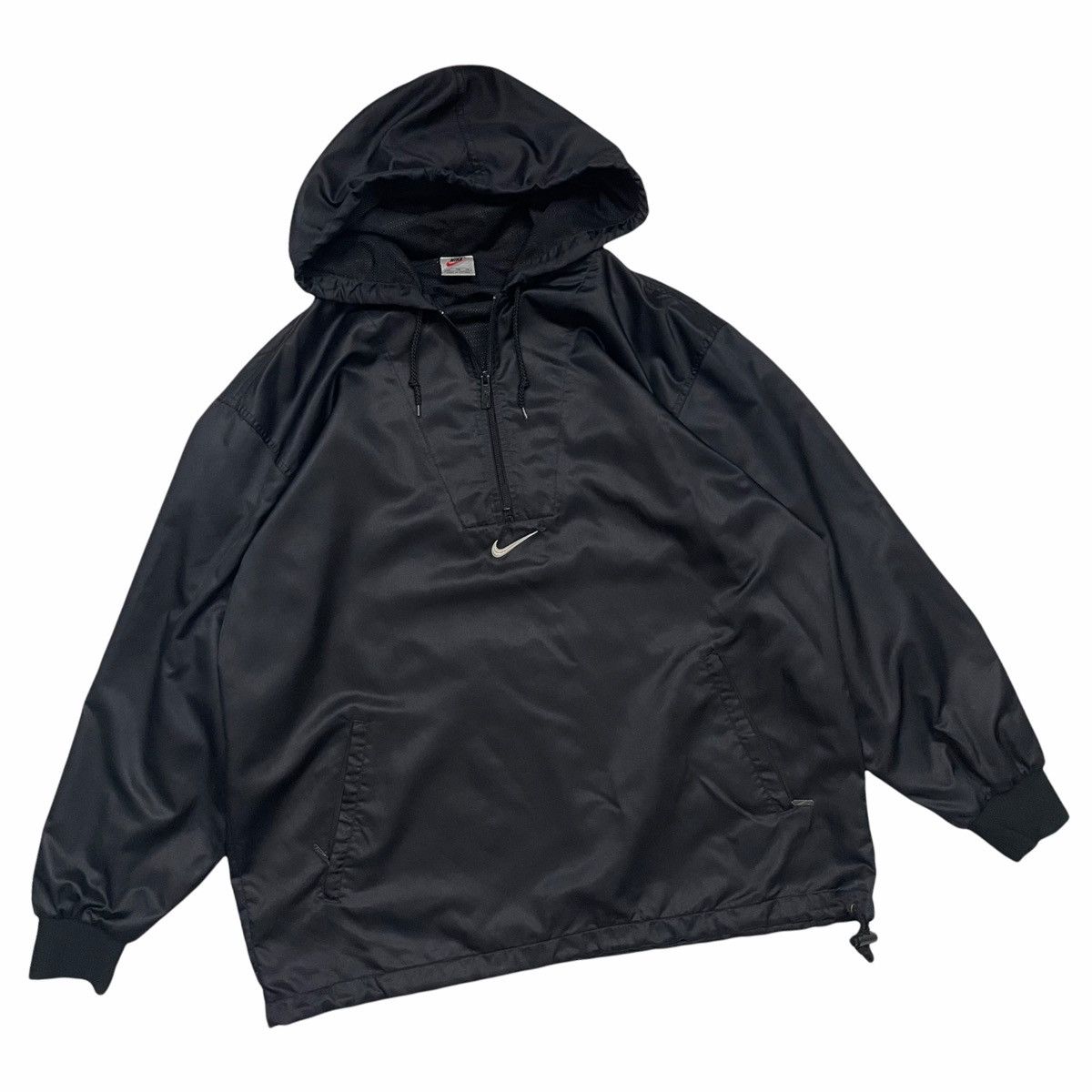 Nike × Sportswear × Vintage ?90s NIKE Center Logo Anorak Hoodie 