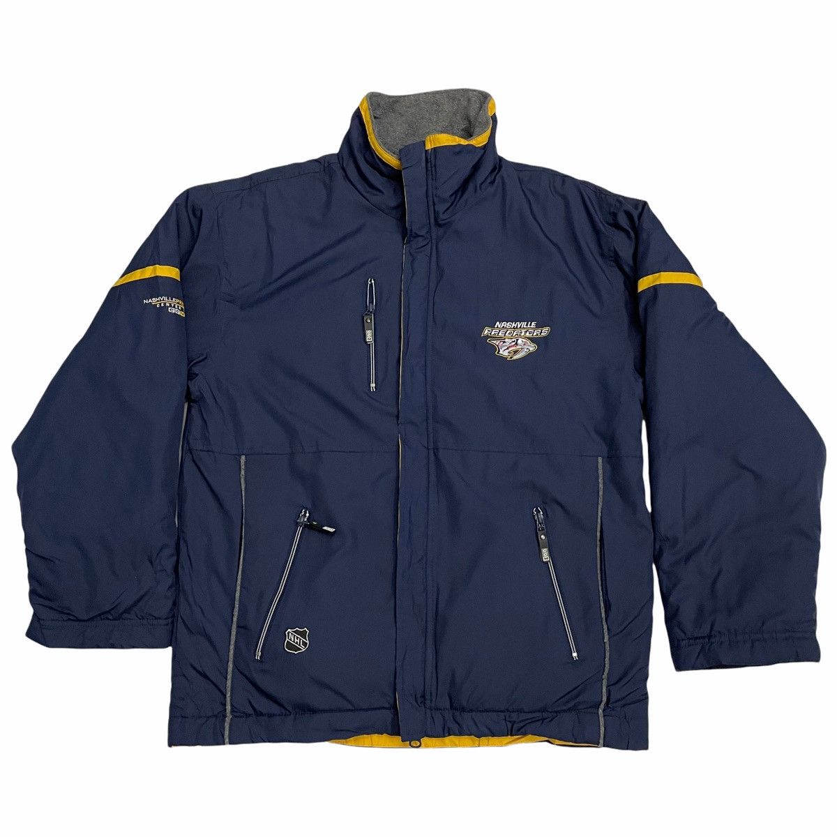 NHL × Sports Specialties × Vintage 💥 NHL Nashville Predators Zipper Light Jacket Size US L / EU 52-54 / 3 - 1 Thumbnail