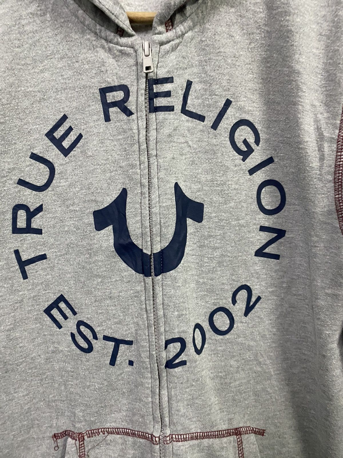 True Religion TRUE RELIGION full zipper Hoodie Big Spellout Size XL / US 12-14 / IT 48-50 - 3 Thumbnail