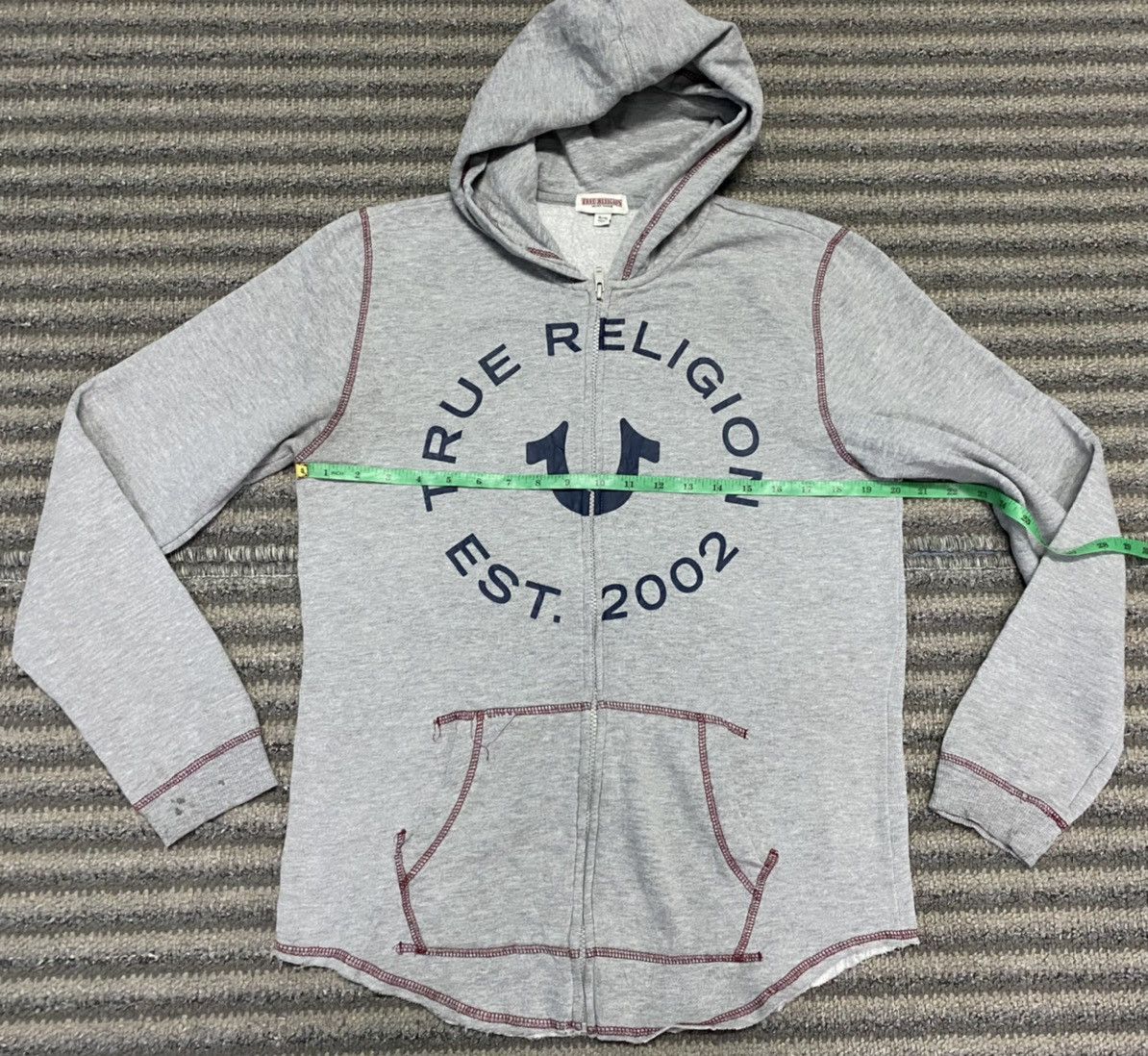 True Religion TRUE RELIGION full zipper Hoodie Big Spellout Size XL / US 12-14 / IT 48-50 - 7 Thumbnail
