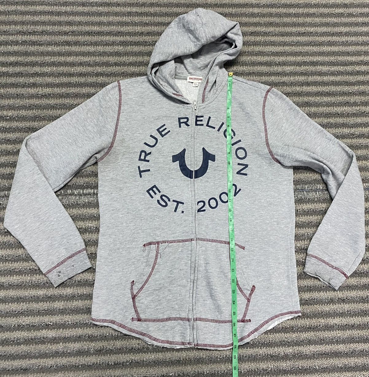 True Religion TRUE RELIGION full zipper Hoodie Big Spellout Size XL / US 12-14 / IT 48-50 - 8 Thumbnail