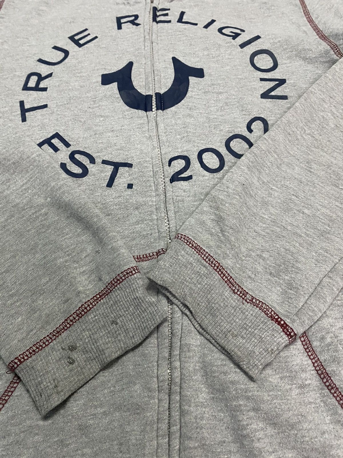 True Religion TRUE RELIGION full zipper Hoodie Big Spellout Size XL / US 12-14 / IT 48-50 - 13 Thumbnail