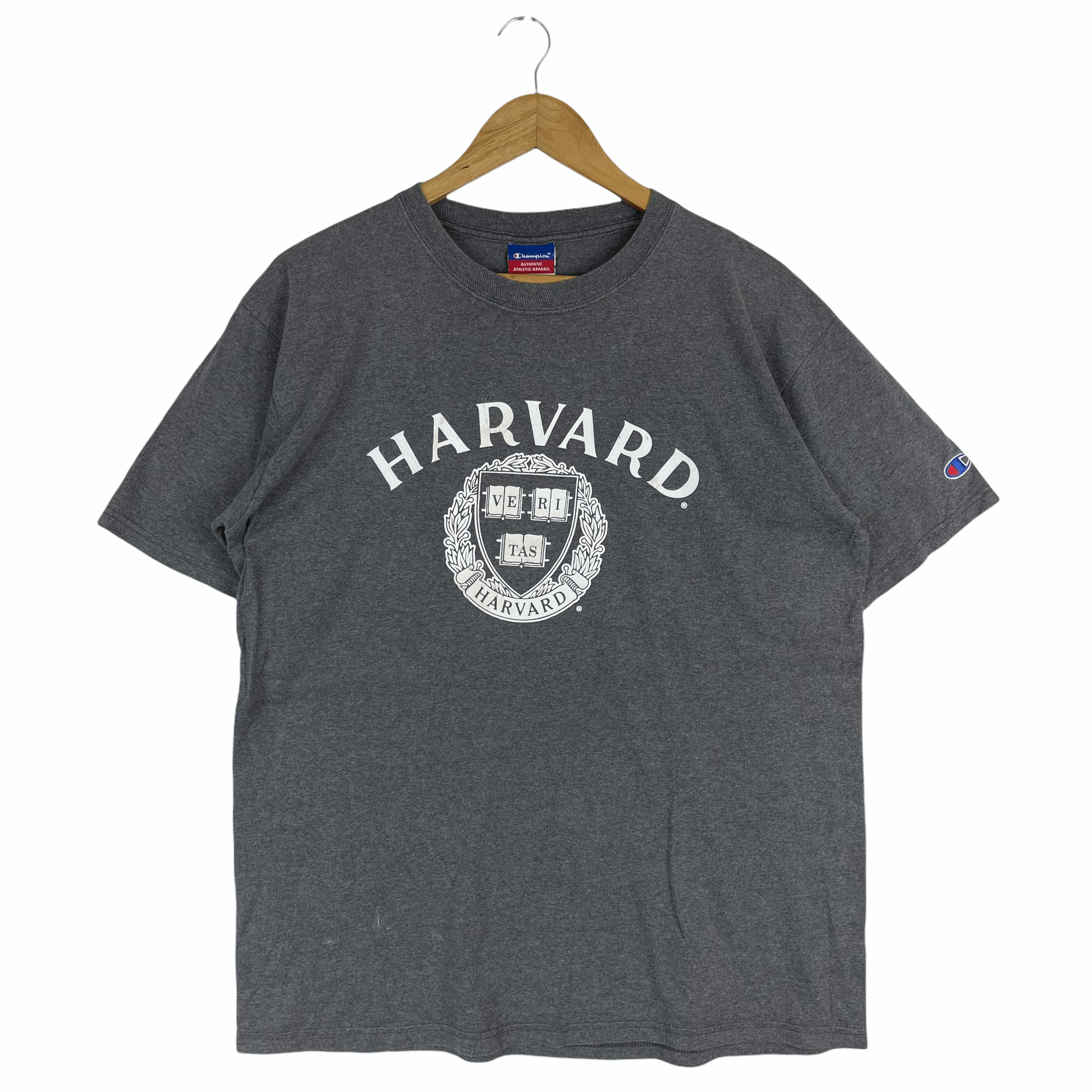 Champion Vintage 90s UNIVERSITY Of HARVARD By CHAMPION Grey T Shirt Size US L / EU 52-54 / 3 - 1 Thumbnail