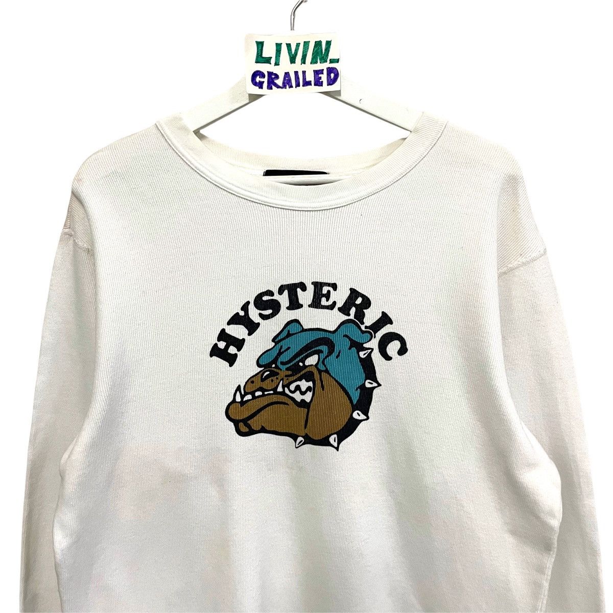 Hysteric Glamour × Japanese Brand × Vintage STEAL💥90s HYSTERIC GLAMOUR PITBULL DOG SWEATSHIRT Size US L / EU 52-54 / 3 - 3 Thumbnail