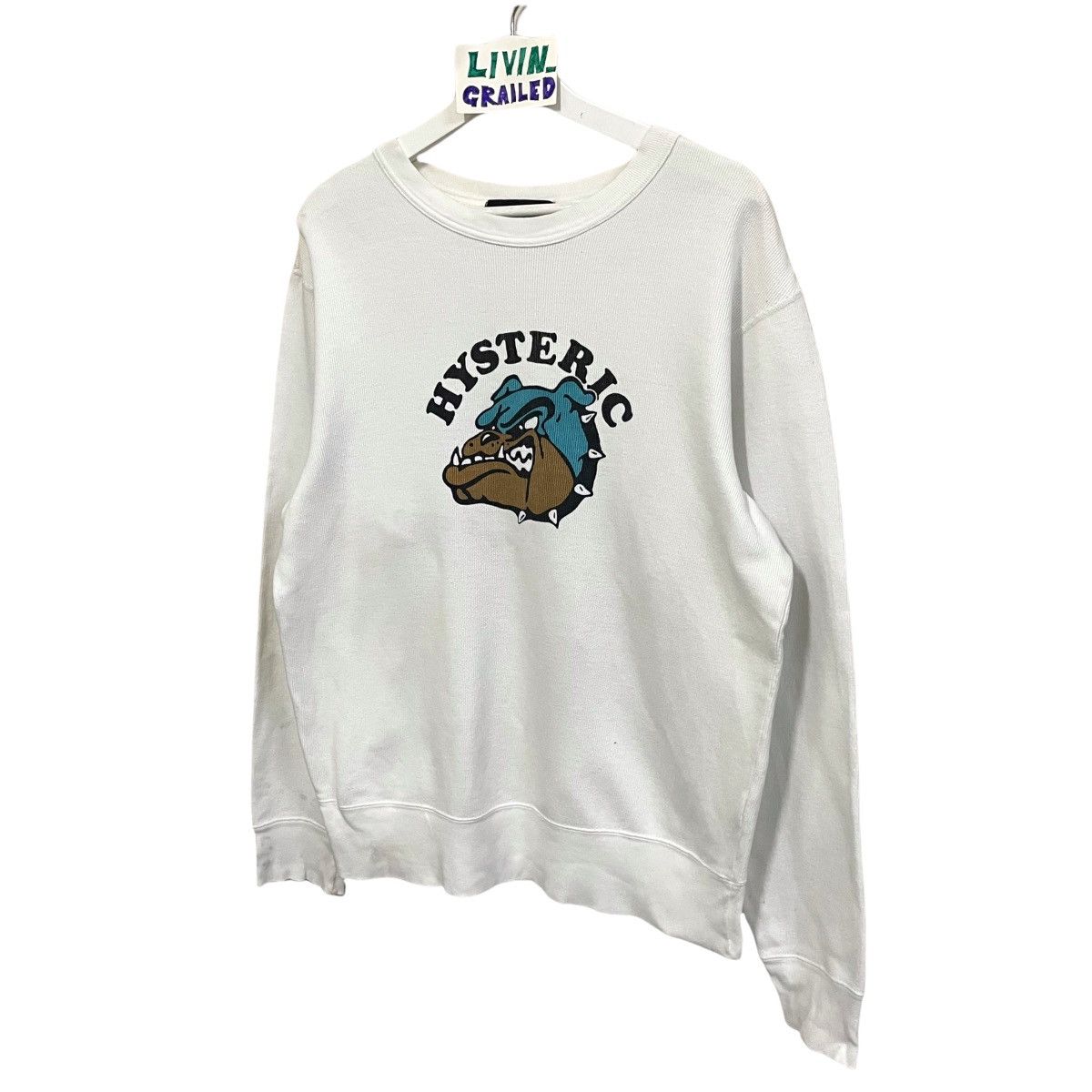 Hysteric Glamour × Japanese Brand × Vintage STEAL💥90s HYSTERIC GLAMOUR PITBULL DOG SWEATSHIRT Size US L / EU 52-54 / 3 - 2 Thumbnail