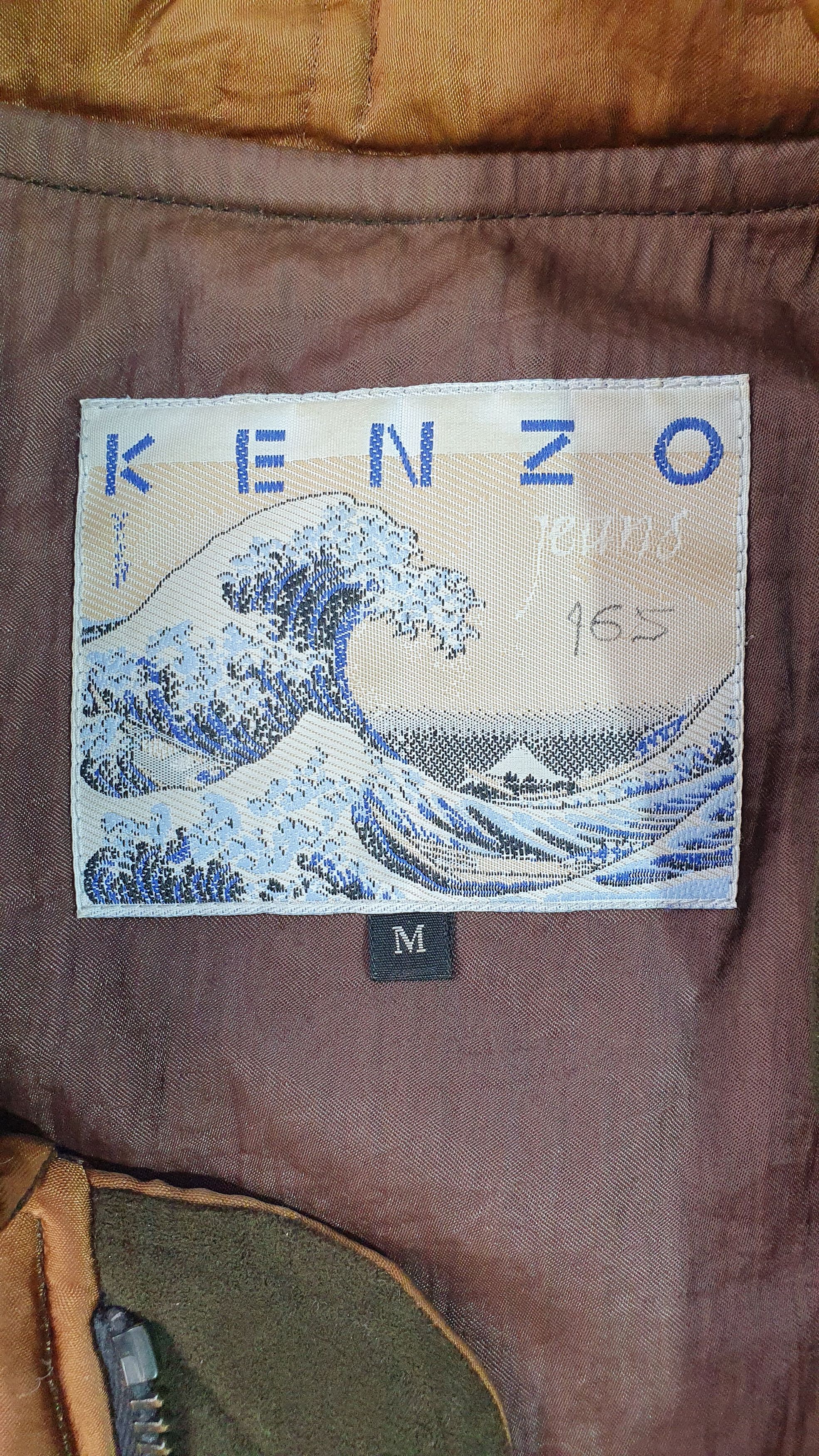 Japanese Brand × Kenzo 80s KENZO France Made Vest With Suede Neck Rare Design Size US L / EU 52-54 / 3 - 7 Thumbnail