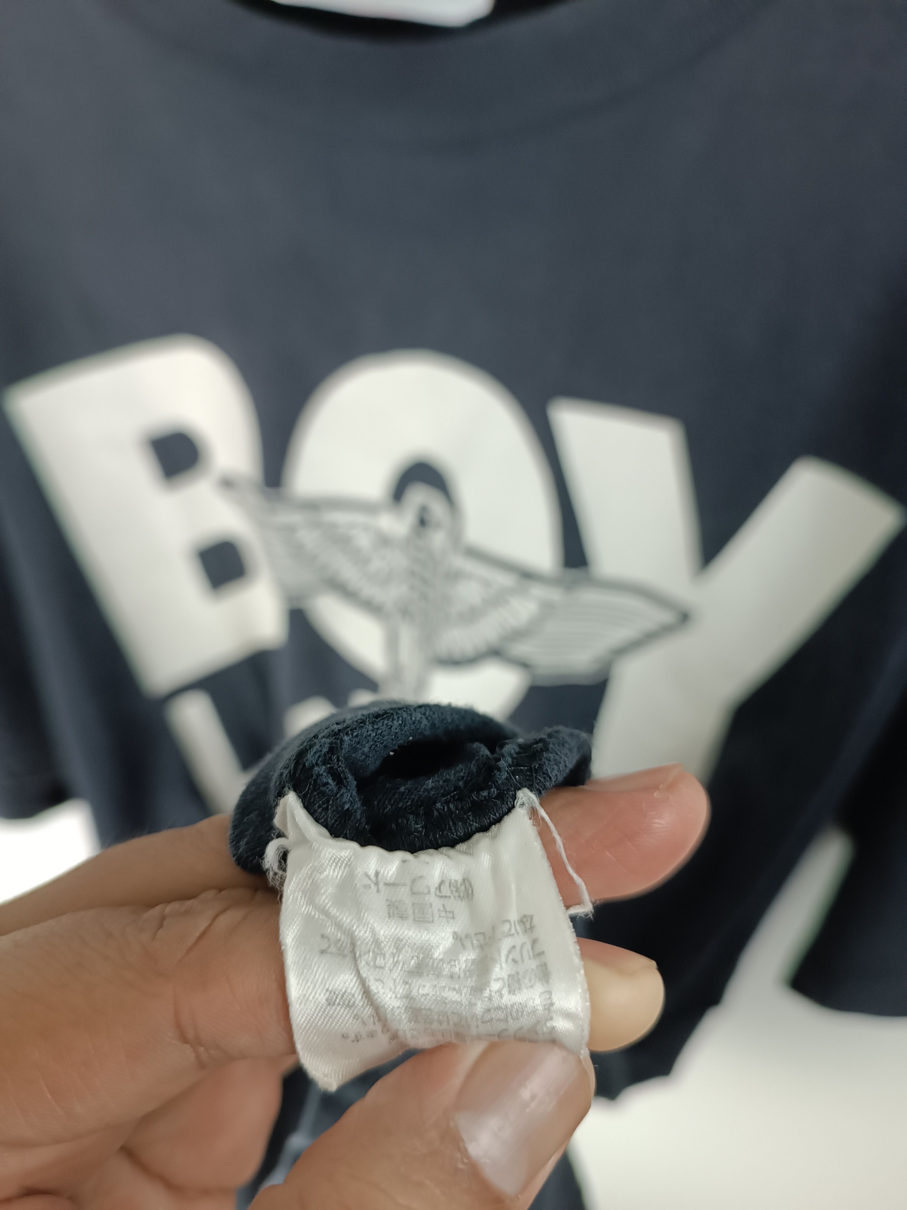 Boy London 🔥RARE🔥VINTAGE 90'S BOY LONDON DISTRESSED BIG LOGO TEE Size US XL / EU 56 / 4 - 18 Thumbnail