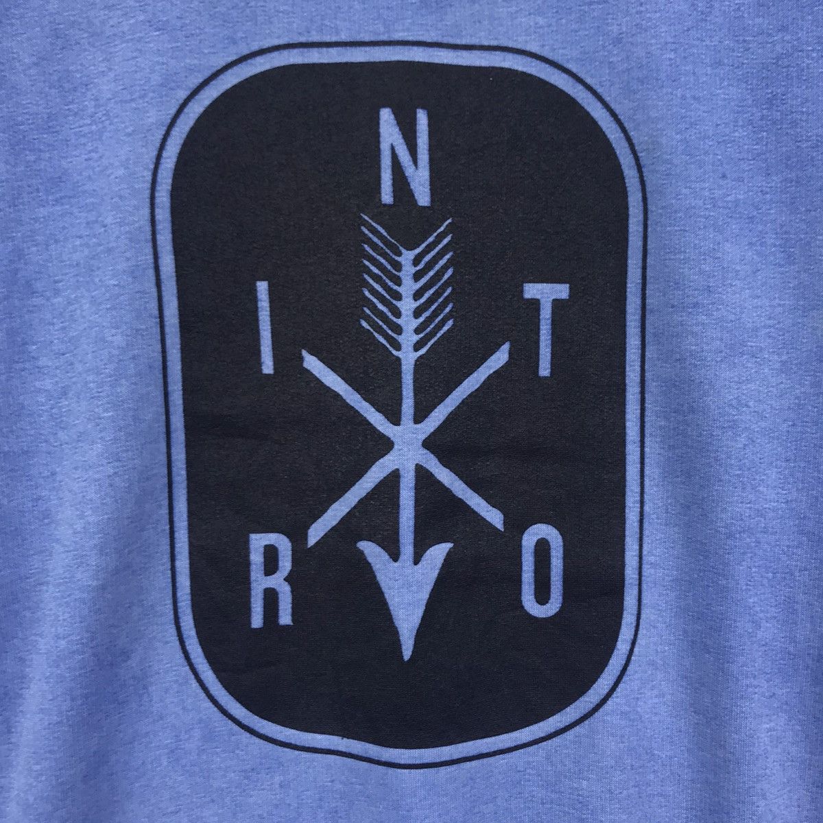 Vintage NITRO SNOWBOARDS Oversize Blue Sweatshirt Size US L / EU 52-54 / 3 - 3 Thumbnail