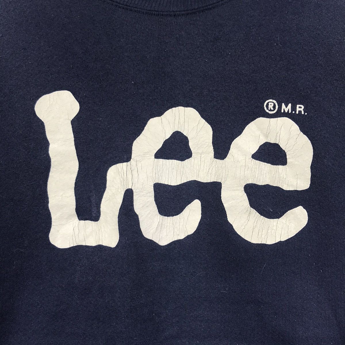Lee Vintage 90s LEE USA Big Logo Blue Sweatshirt Size US L / EU 52-54 / 3 - 3 Thumbnail