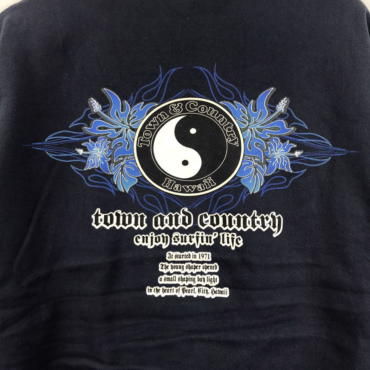 Vintage T&C Surf Design Hawaii SURFWEAR Surfing Navy Sweatshirt Size US L / EU 52-54 / 3 - 2 Thumbnail