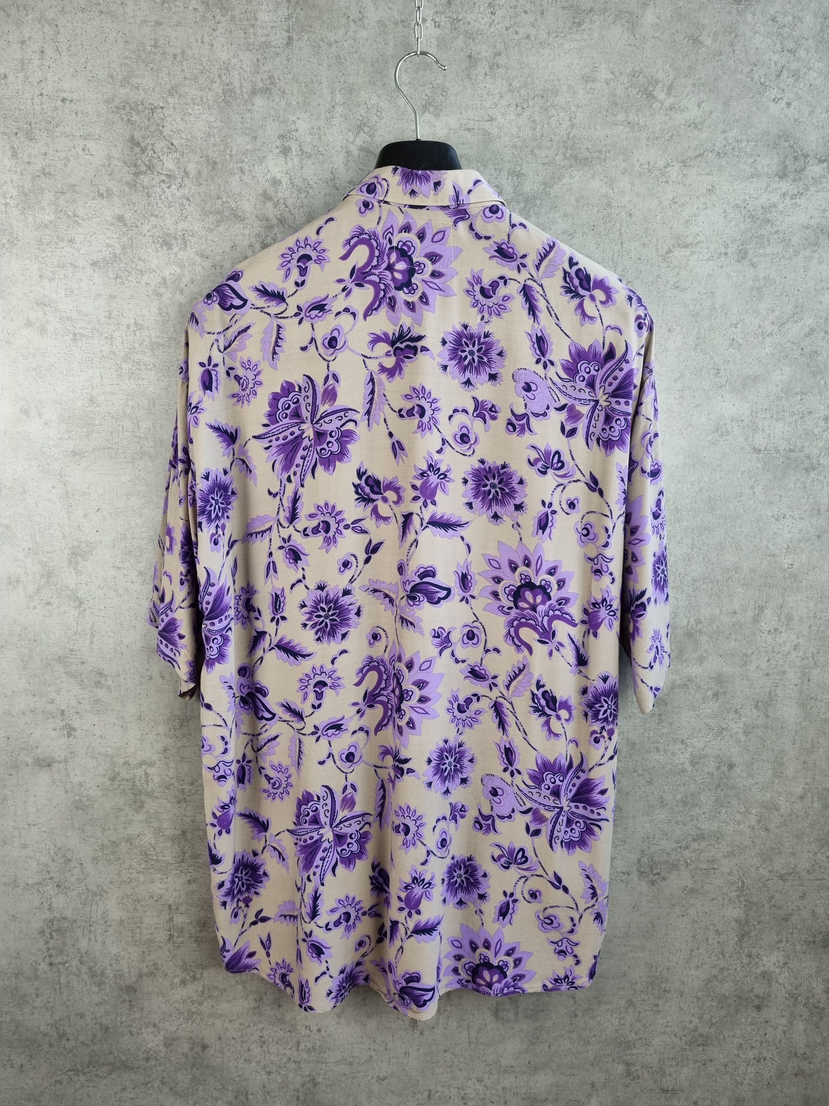 Japanese Brand 80s Vintage Hawaiian Shirt Floral Design by YASHI YAMAMURI Size US XXL / EU 58 / 5 - 3 Thumbnail