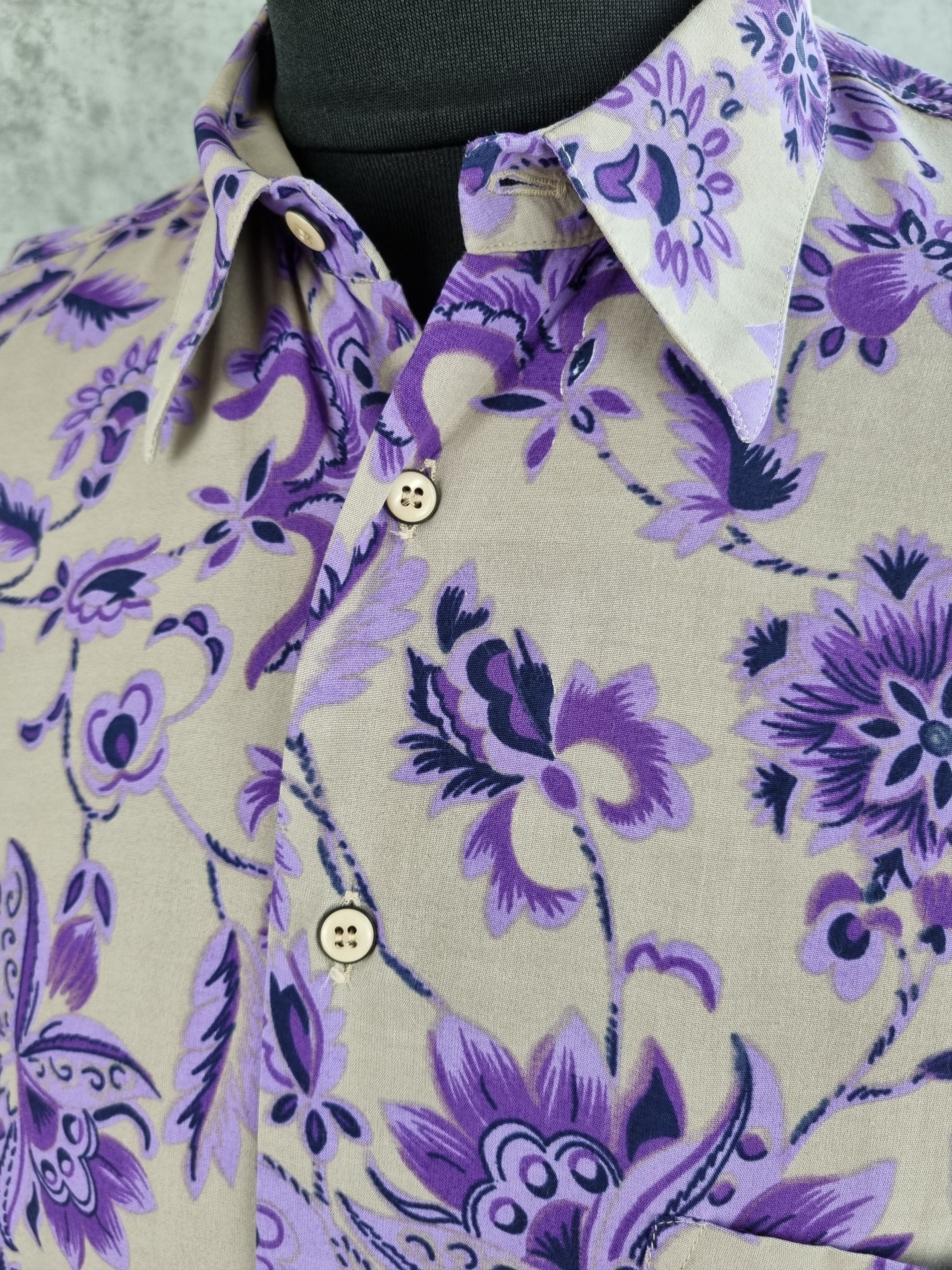 Japanese Brand 80s Vintage Hawaiian Shirt Floral Design by YASHI YAMAMURI Size US XXL / EU 58 / 5 - 4 Thumbnail