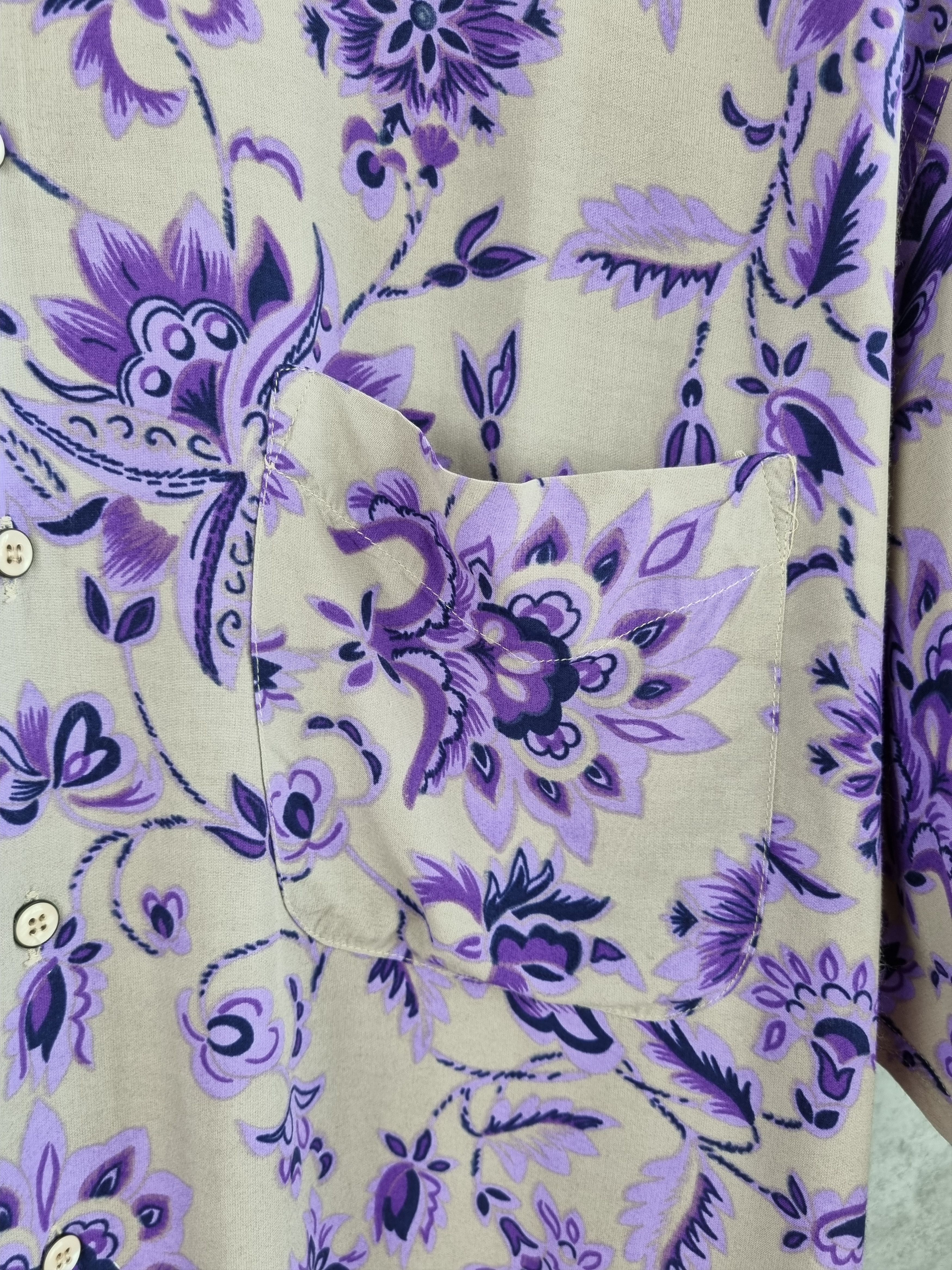 Japanese Brand 80s Vintage Hawaiian Shirt Floral Design by YASHI YAMAMURI Size US XXL / EU 58 / 5 - 9 Thumbnail