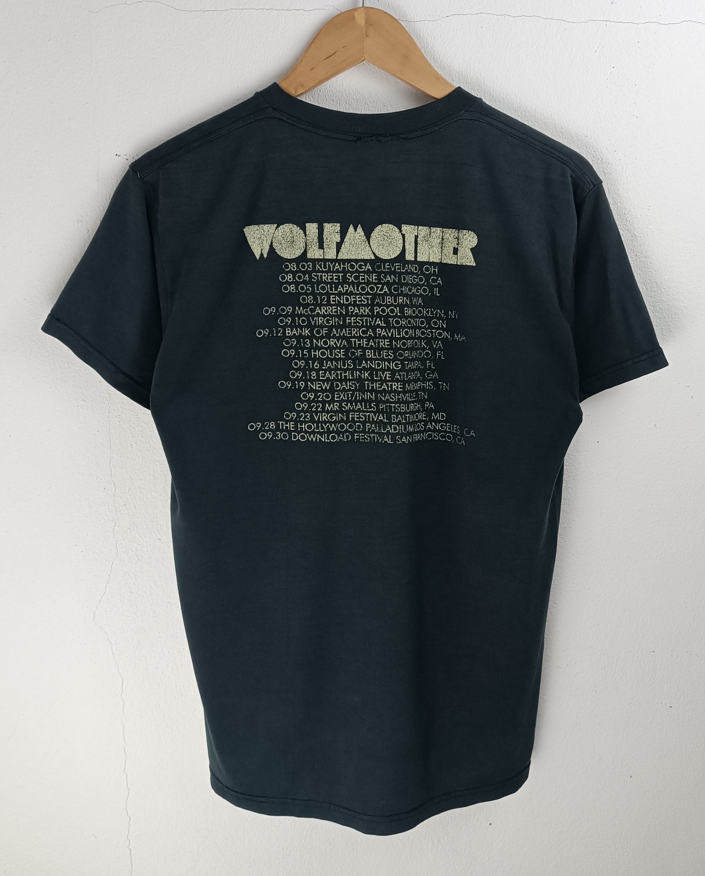 Band Tees × Vintage VINTAGE Y2K FADED WOLFMOTHER (greenday foo korn) Size US M / EU 48-50 / 2 - 4 Thumbnail