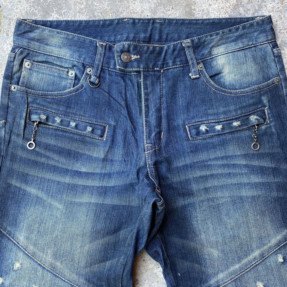 If Six Was Nine Vintage PPFM Bondage Jeans Multiple Pocket/Zipper Denim Size US 32 / EU 48 - 4 Thumbnail