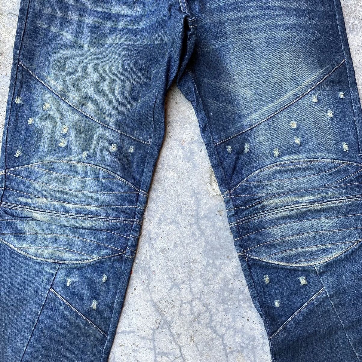 If Six Was Nine Vintage PPFM Bondage Jeans Multiple Pocket/Zipper Denim Size US 32 / EU 48 - 3 Thumbnail