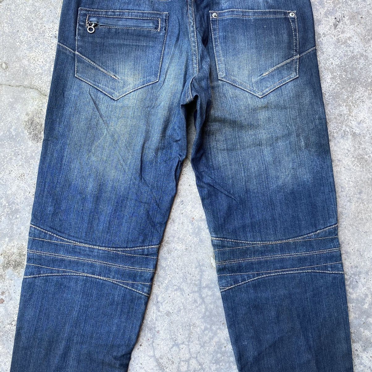 If Six Was Nine Vintage PPFM Bondage Jeans Multiple Pocket/Zipper Denim Size US 32 / EU 48 - 10 Thumbnail