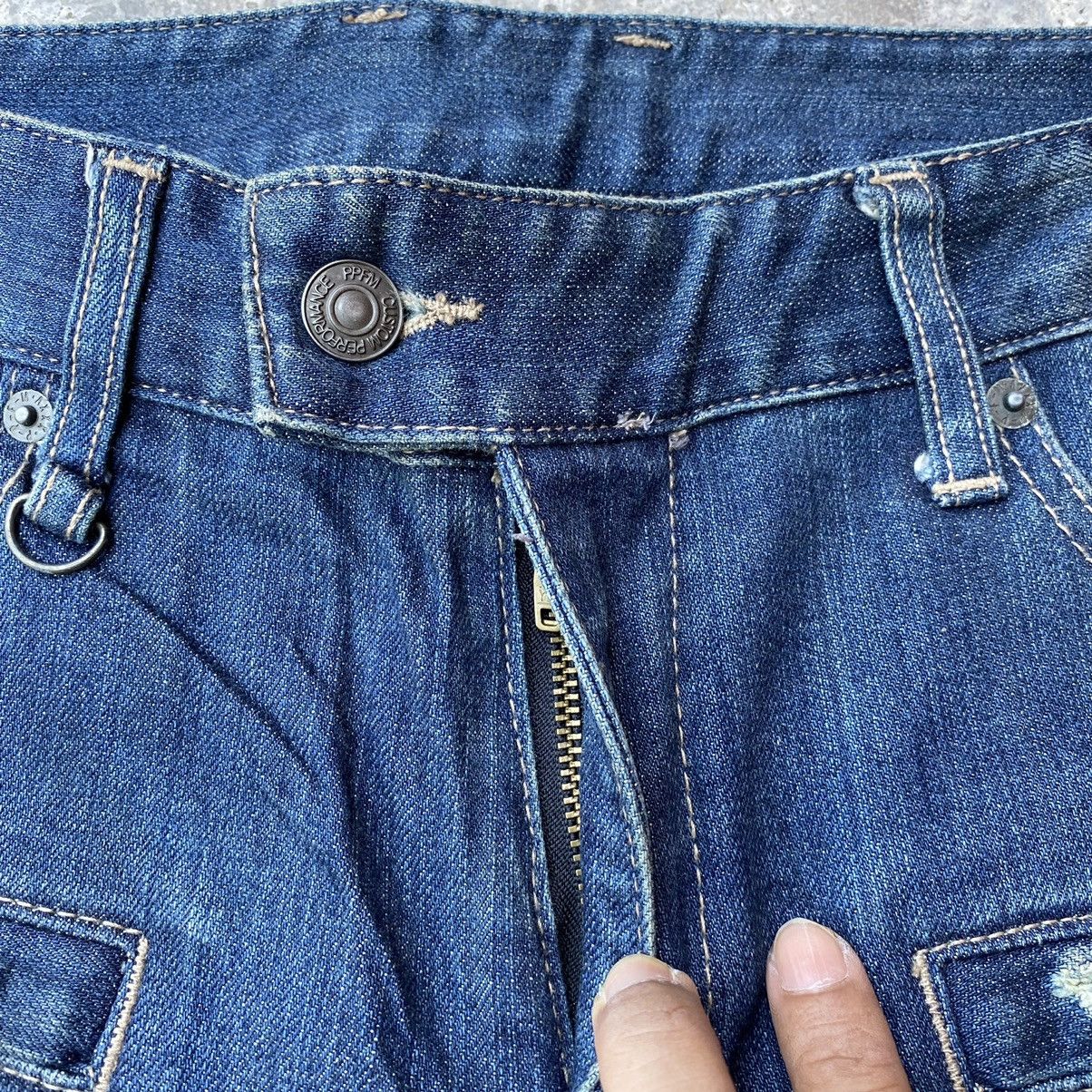 If Six Was Nine Vintage PPFM Bondage Jeans Multiple Pocket/Zipper Denim Size US 32 / EU 48 - 5 Thumbnail