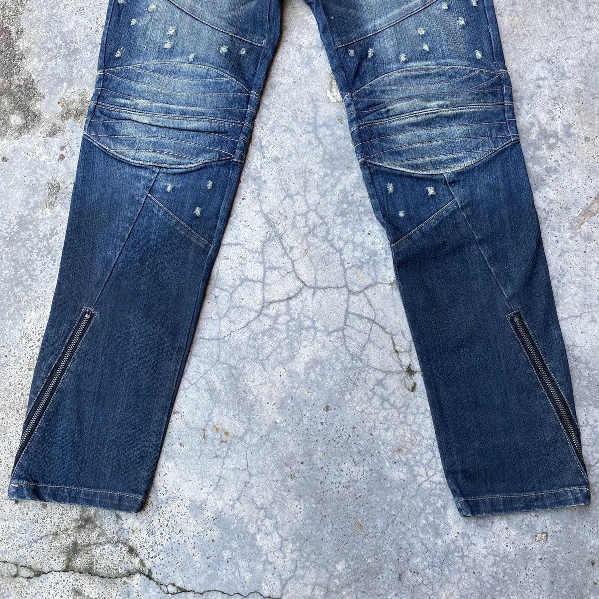 If Six Was Nine Vintage PPFM Bondage Jeans Multiple Pocket/Zipper Denim Size US 32 / EU 48 - 2 Thumbnail