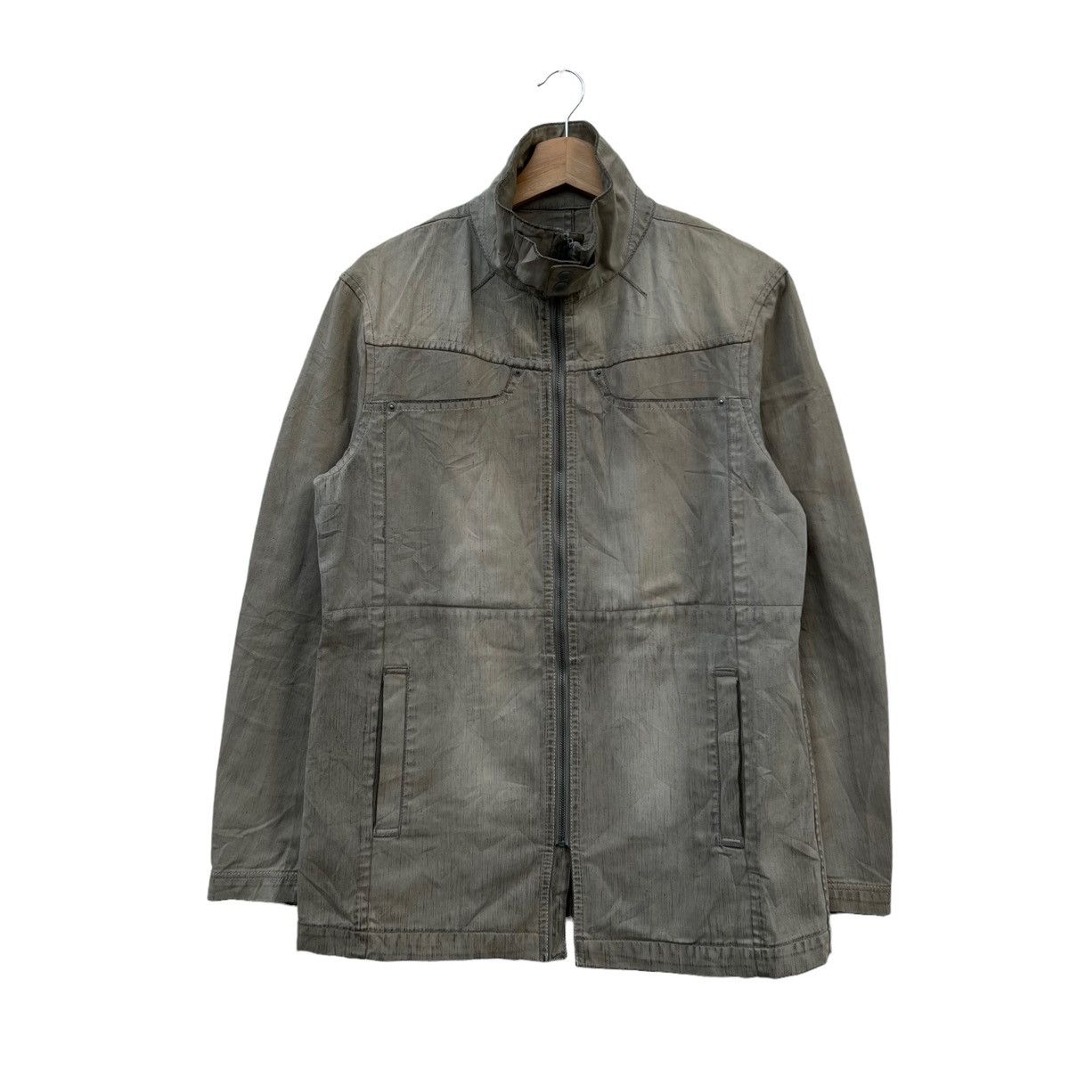 khakis brand navy japanese jersey chore coat