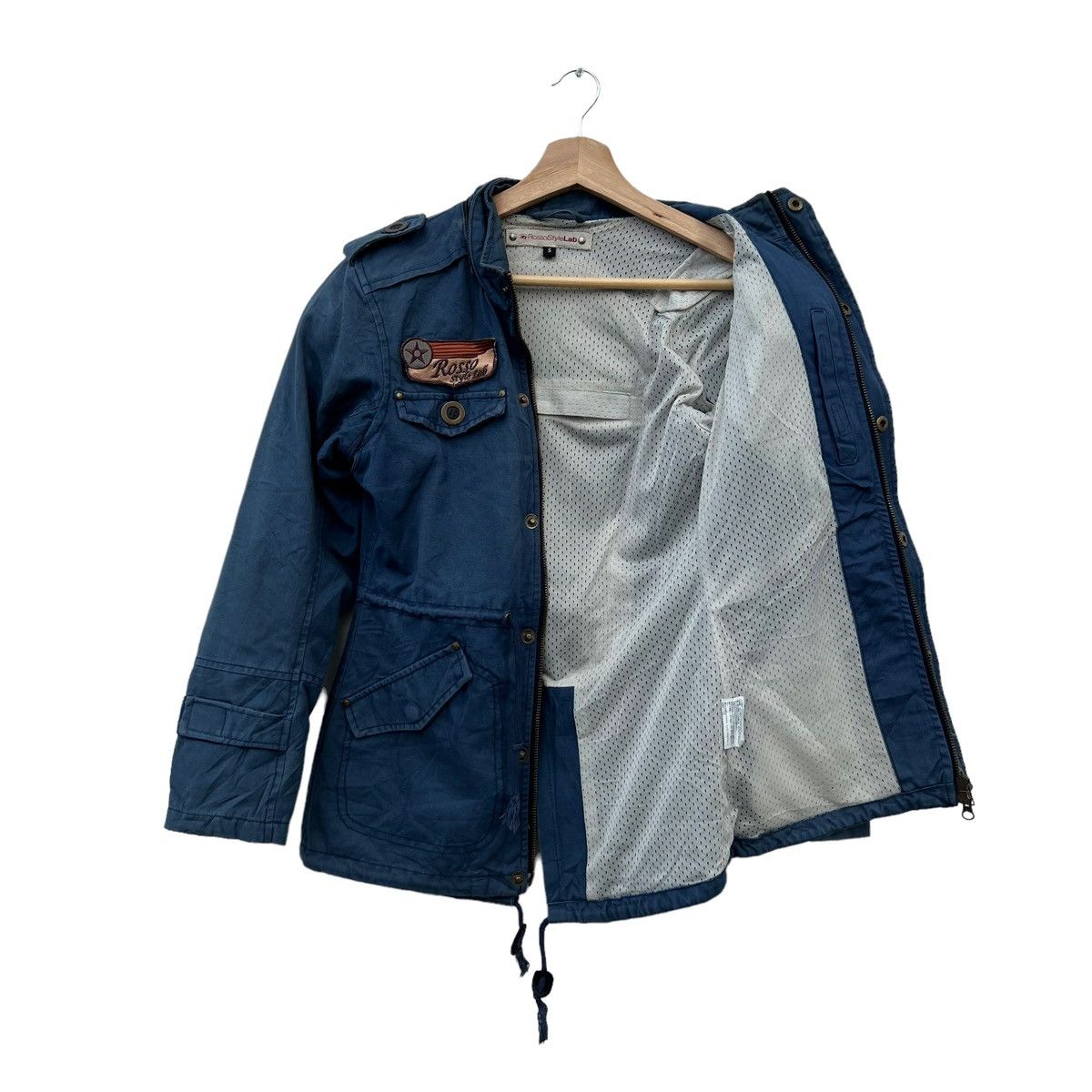 Japanese Brand VINTAGE ROSSO STYLE LAB MOTORCYCLE RACING JACKET Size S / US 4 / IT 40 - 8 Thumbnail
