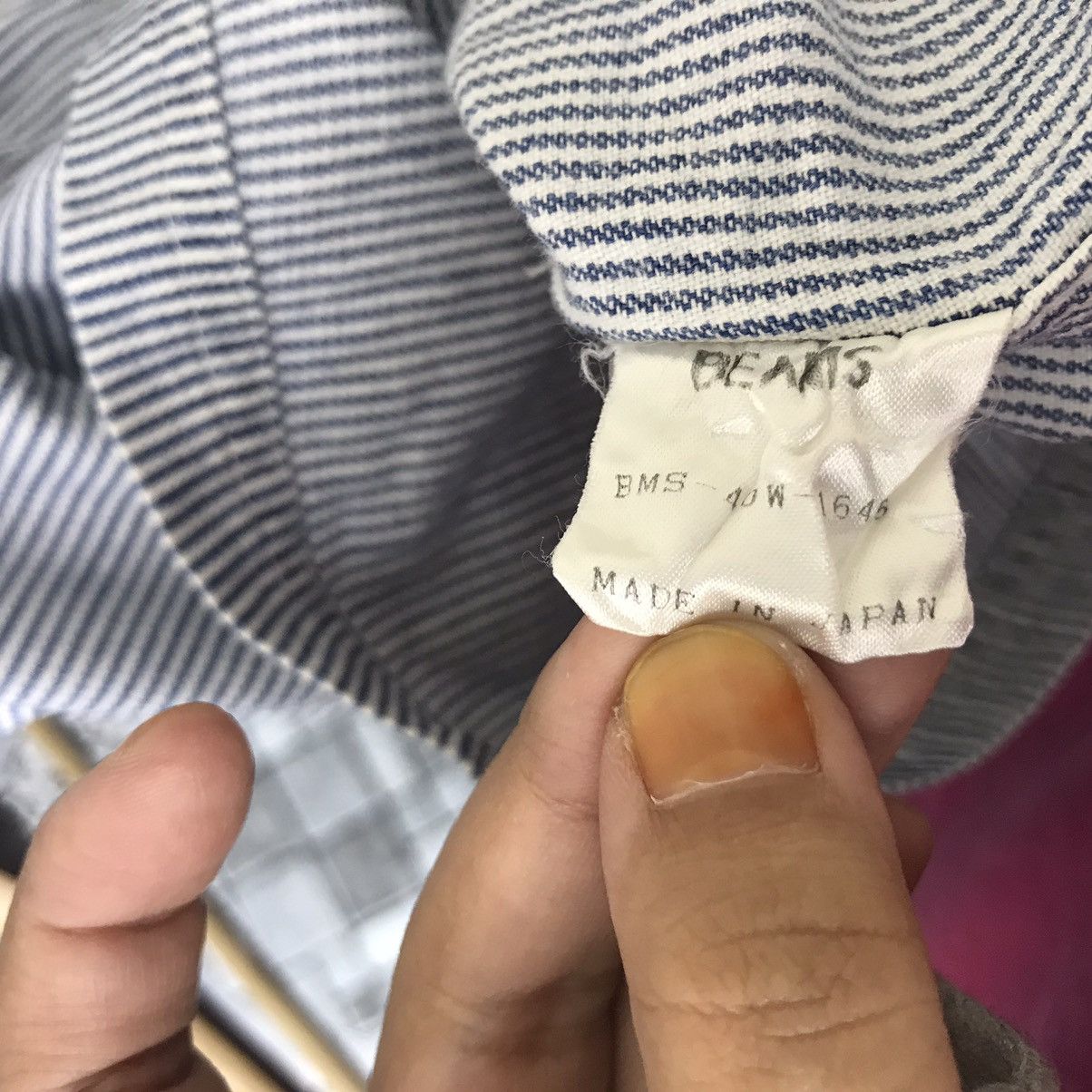 Japanese Brand BEAMS Co. Ltd Japanese Brand Hickory Stripes Shirt Size US M / EU 48-50 / 2 - 4 Thumbnail