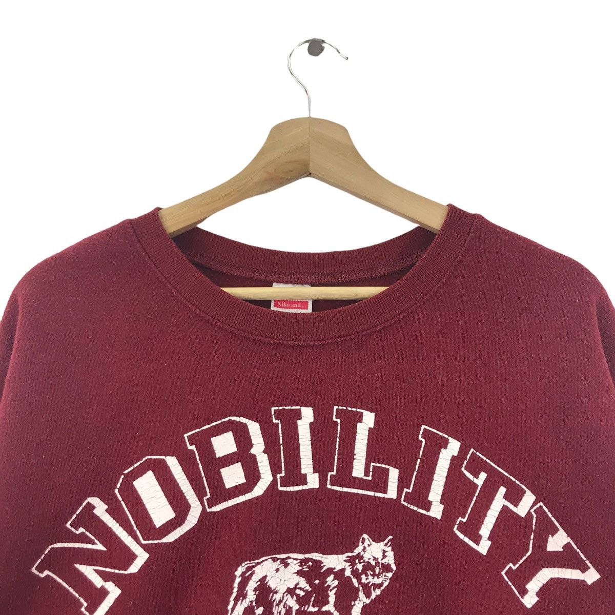 Japanese Brand NIKO NOBILITY INTREPID Japanese Brand Maroon Sweatshirt Size US M / EU 48-50 / 2 - 2 Thumbnail