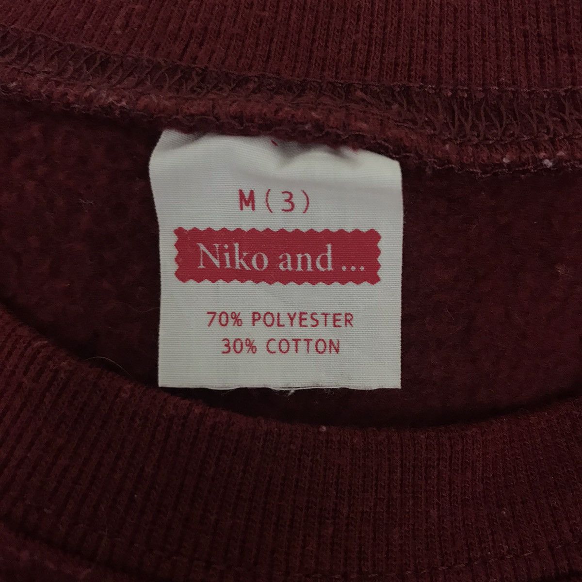 Japanese Brand NIKO NOBILITY INTREPID Japanese Brand Maroon Sweatshirt Size US M / EU 48-50 / 2 - 4 Thumbnail