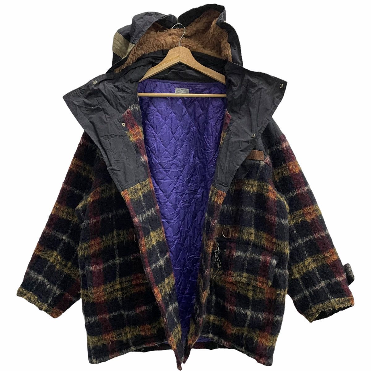 Japanese Brand × Kolor 💥KOLOR JAPAN TARTAN WOOL HOODIE JACKET Size US L / EU 52-54 / 3 - 2 Thumbnail