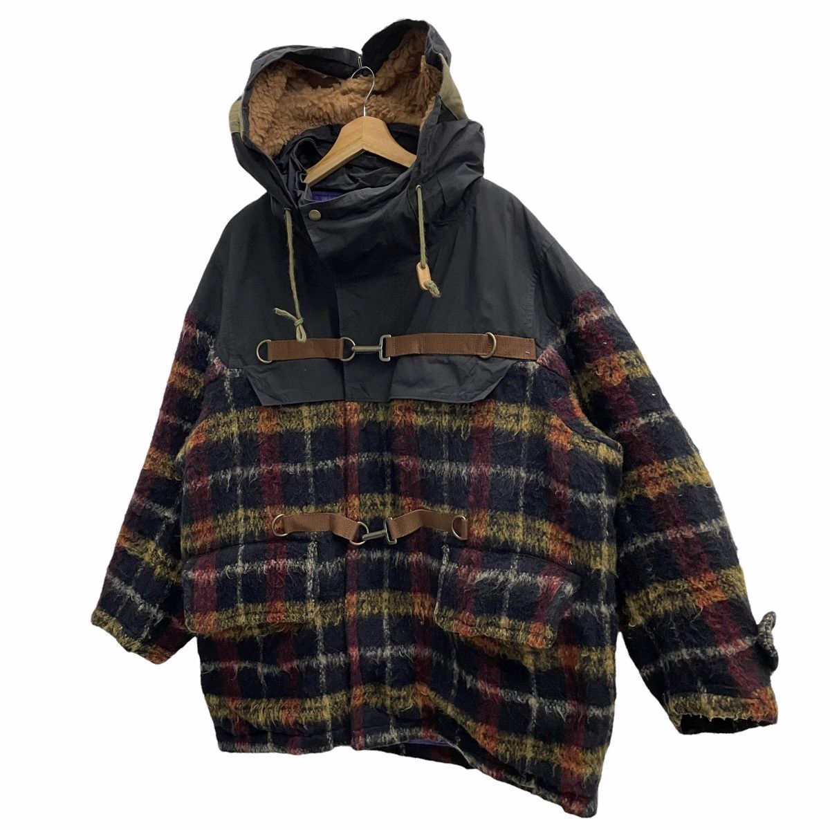 Japanese Brand × Kolor 💥KOLOR JAPAN TARTAN WOOL HOODIE JACKET Size US L / EU 52-54 / 3 - 4 Thumbnail