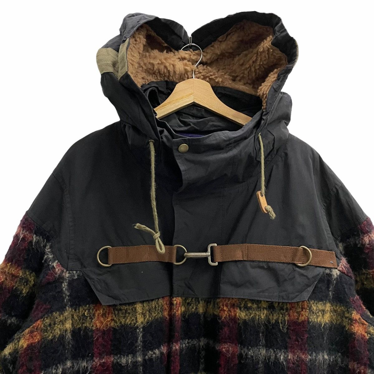 Japanese Brand × Kolor 💥KOLOR JAPAN TARTAN WOOL HOODIE JACKET Size US L / EU 52-54 / 3 - 5 Thumbnail
