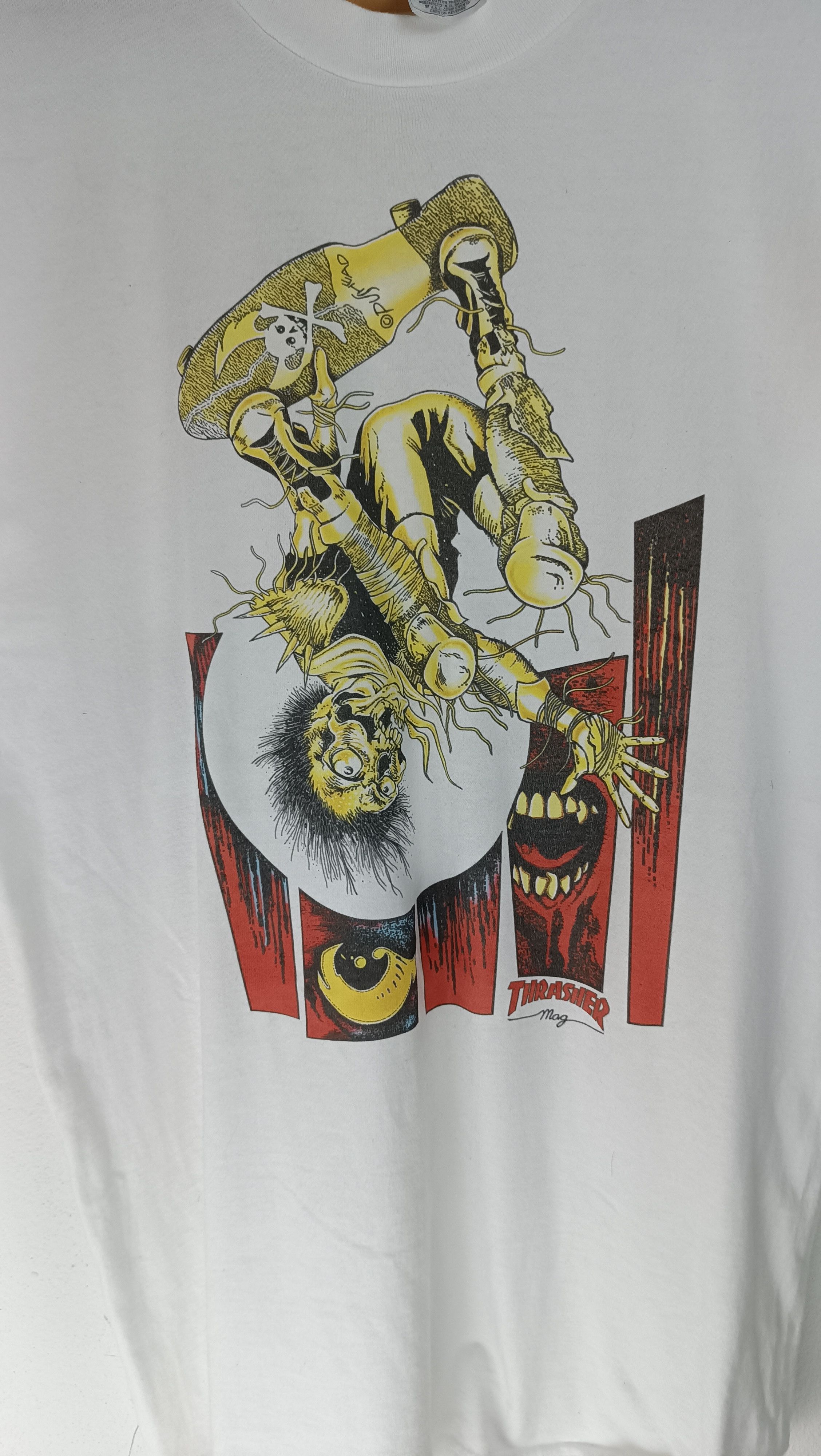 Thrasher VINTAGE 90's THRASHER PUSHEAD (SUPER RARE) Size US M / EU 48-50 / 2 - 4 Thumbnail
