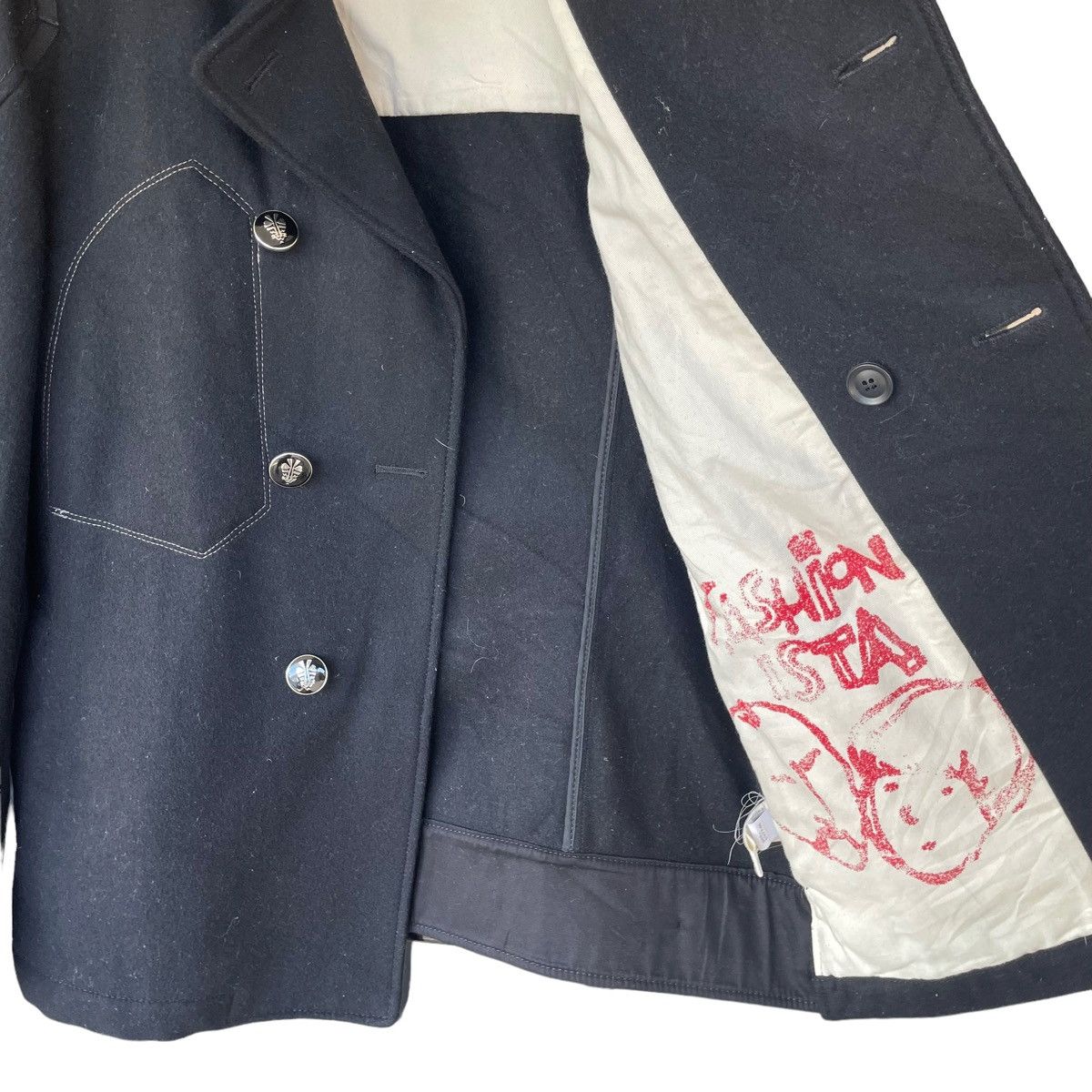 Marithe + Francois Girbaud 💥 MARITHE FRANCOIS GIRBAUD WOOL COAT JACKET Size US L / EU 52-54 / 3 - 8 Thumbnail