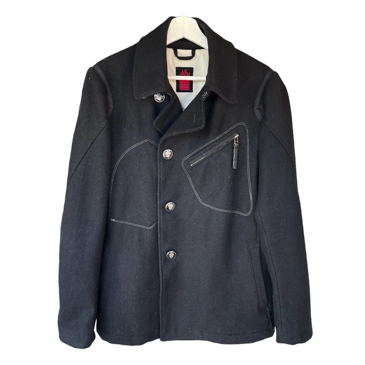 Marithe + Francois Girbaud 💥 MARITHE FRANCOIS GIRBAUD WOOL COAT JACKET Size US L / EU 52-54 / 3 - 1 Thumbnail