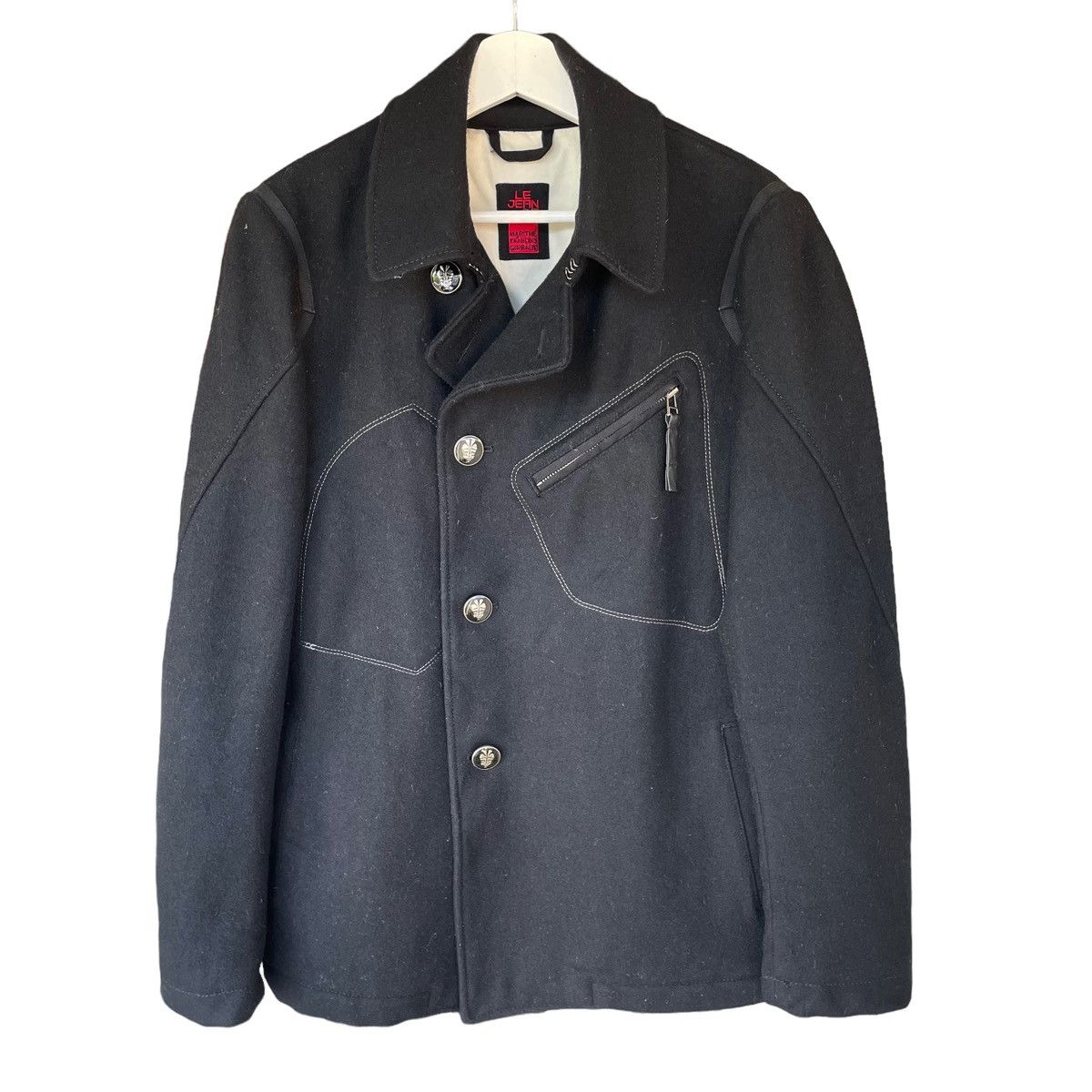 Marithe + Francois Girbaud 💥 MARITHE FRANCOIS GIRBAUD WOOL COAT JACKET Size US L / EU 52-54 / 3 - 5 Thumbnail