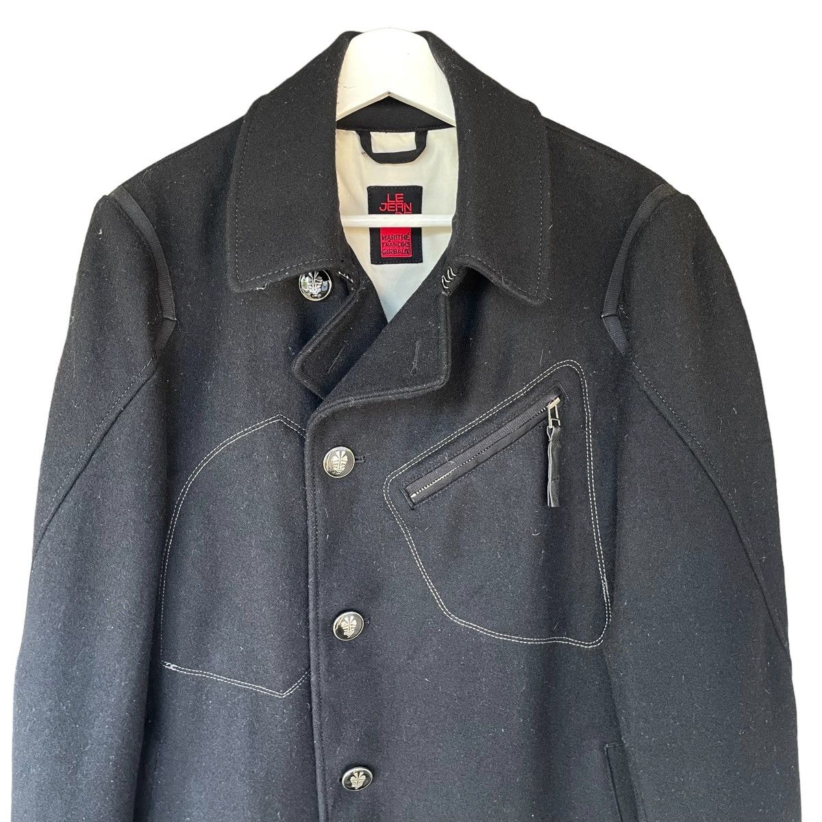 Marithe + Francois Girbaud 💥 MARITHE FRANCOIS GIRBAUD WOOL COAT JACKET Size US L / EU 52-54 / 3 - 4 Thumbnail