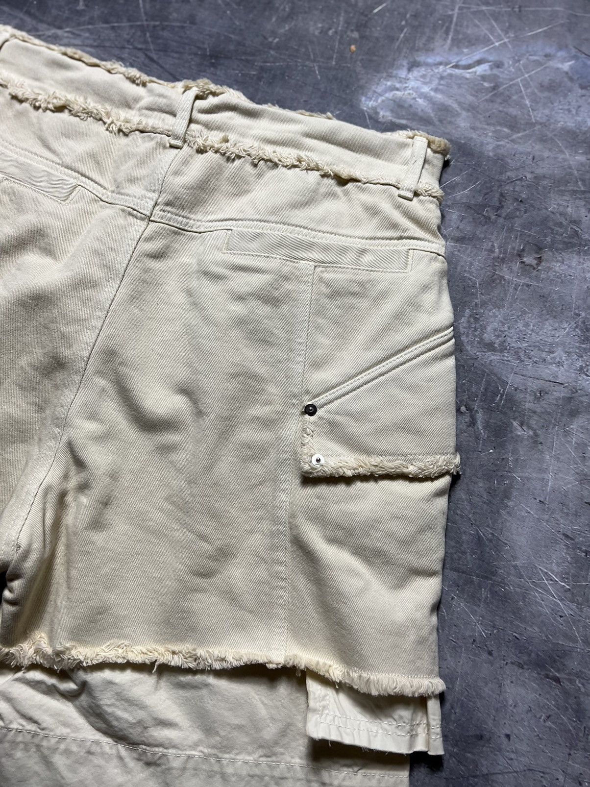 1017 ALYX 9SM 1017 ALYX 9SM Skater Cargo Fringed Denim Shorts Size US 32 / EU 48 - 7 Thumbnail
