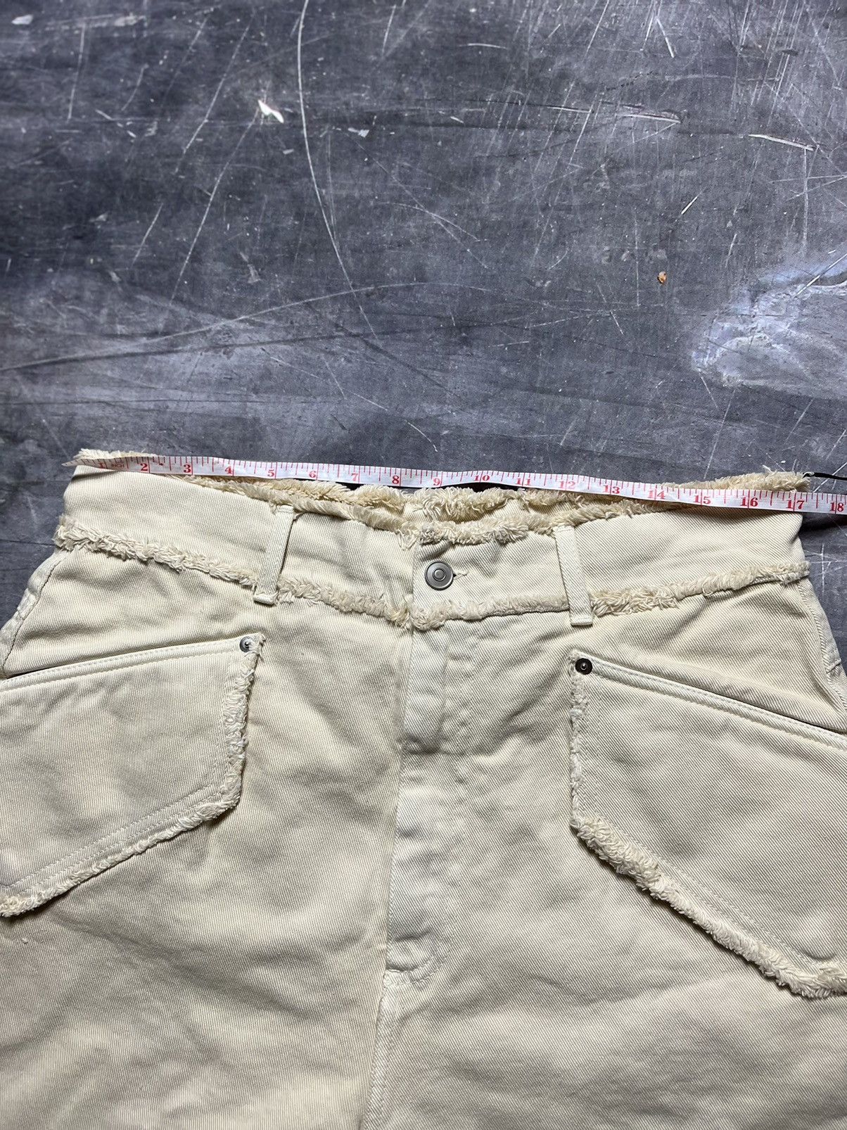 1017 ALYX 9SM 1017 ALYX 9SM Skater Cargo Fringed Denim Shorts Size US 32 / EU 48 - 8 Thumbnail