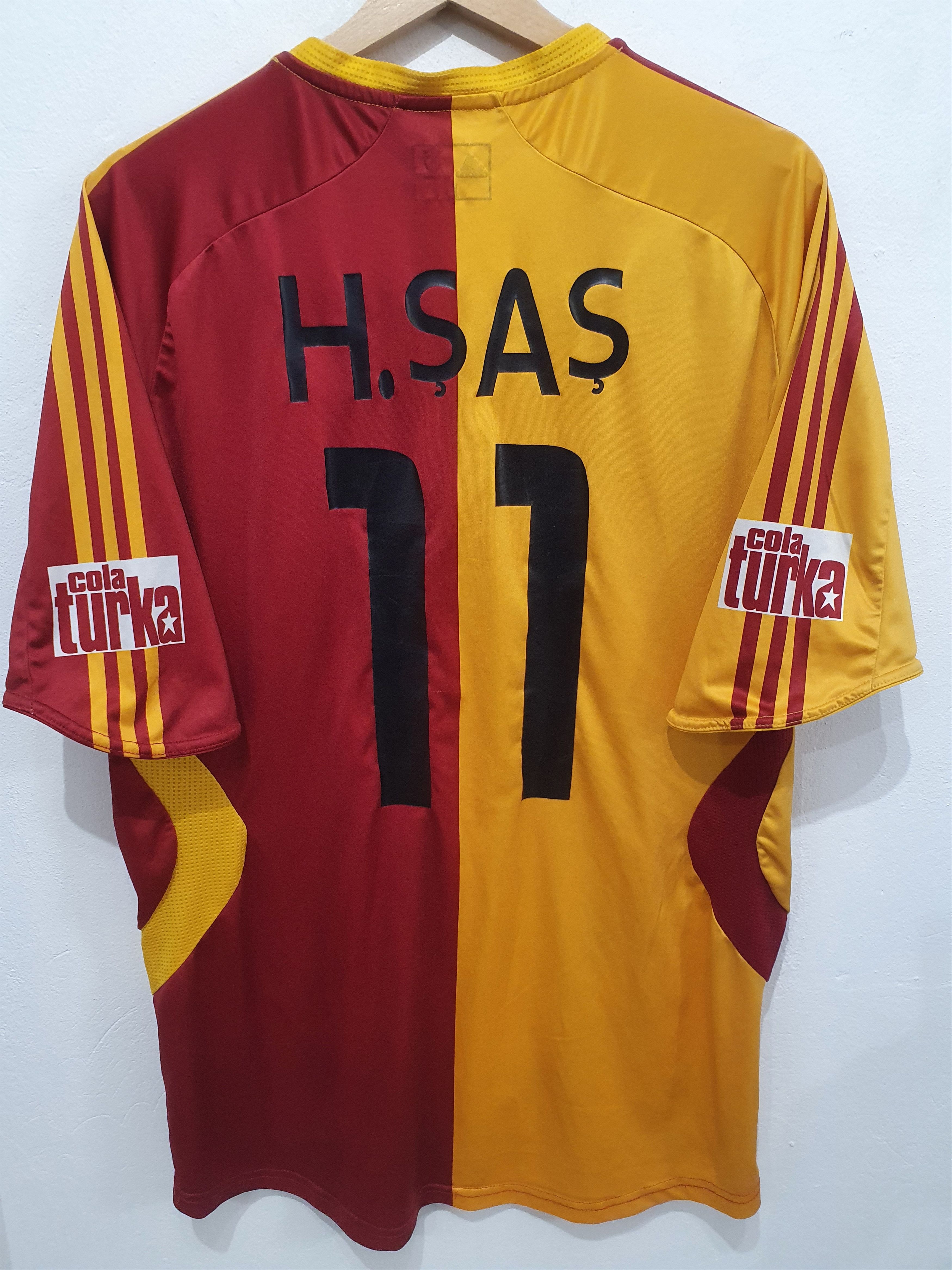 image of Hasan Sas Galatasaray 2007 2008 Adidas Size L Shirt Football, Men's