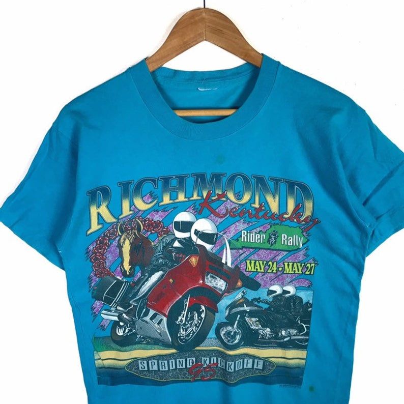 Other Vintage 90s RICHMOND KENTUCKY 1995 MOTOBIKE Superbike Size US M / EU 48-50 / 2 - 2 Thumbnail