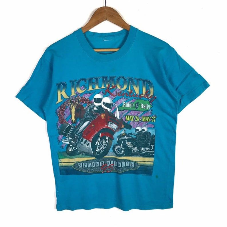 Other Vintage 90s RICHMOND KENTUCKY 1995 MOTOBIKE Superbike Size US M / EU 48-50 / 2 - 1 Thumbnail