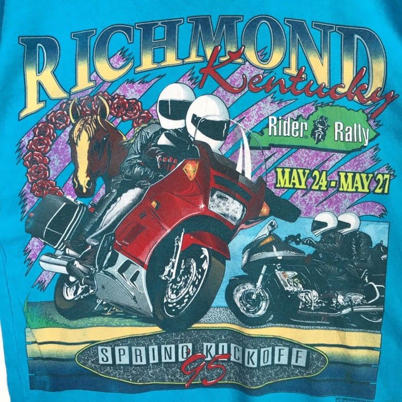 Other Vintage 90s RICHMOND KENTUCKY 1995 MOTOBIKE Superbike Size US M / EU 48-50 / 2 - 3 Thumbnail