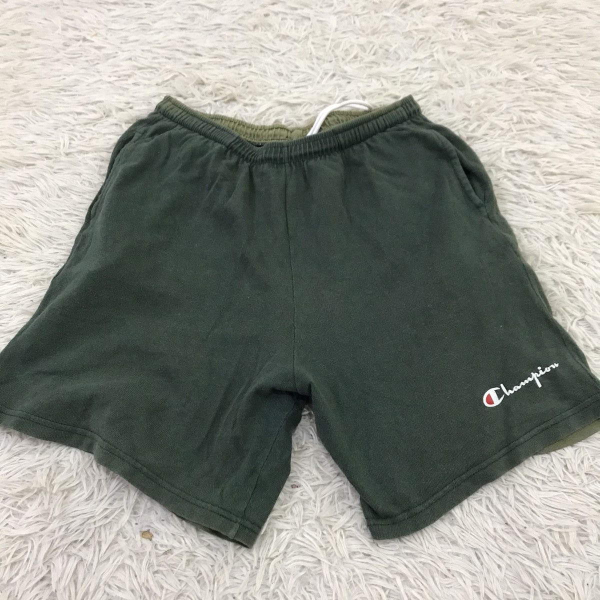 Champion Sun faded🔥Vintage 90s Champion small logo shorts pants Size US 26 / EU 42 - 1 Thumbnail