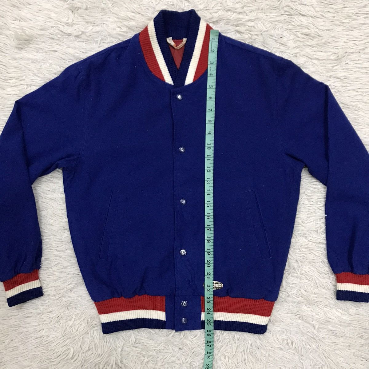 Delong RareColour🔥Vintage Delong Wool Varsity Jacket Size US M / EU 48-50 / 2 - 14 Thumbnail