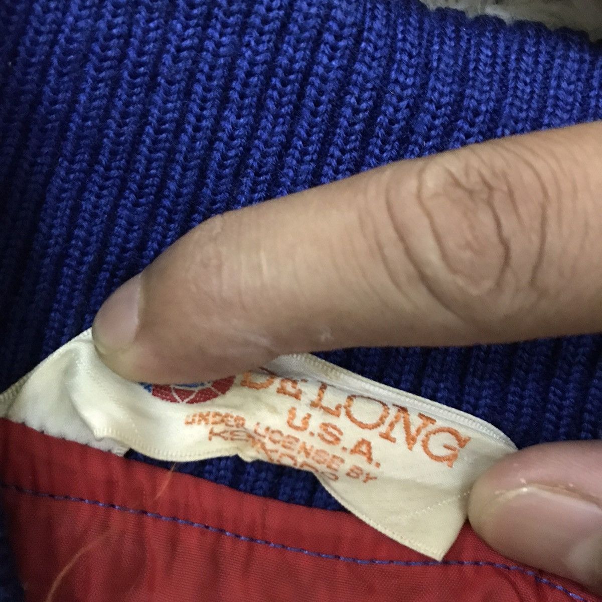 Delong RareColour🔥Vintage Delong Wool Varsity Jacket Size US M / EU 48-50 / 2 - 12 Thumbnail
