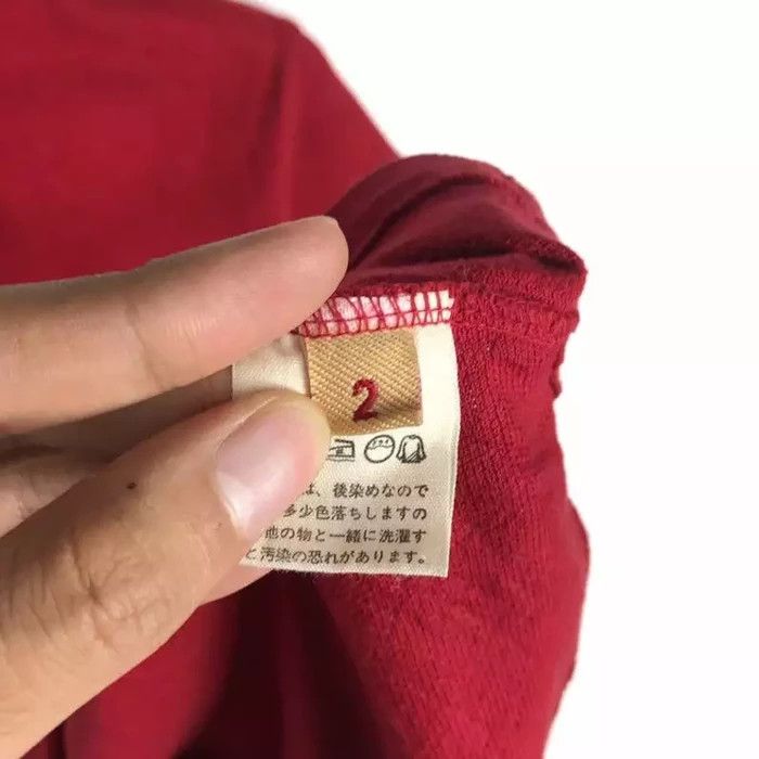 45rpm Vintage 90s 45RPM STUDIO Indigo Japanese Brand Red T Shirt Size US S / EU 44-46 / 1 - 4 Thumbnail